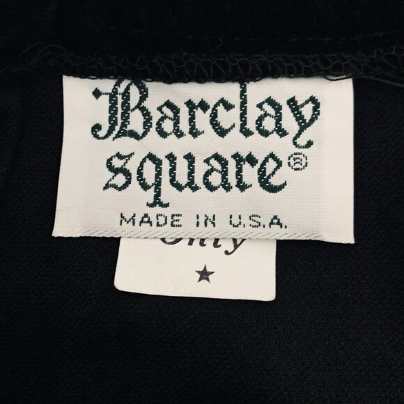 Vintage Velvet Maxi Skirt Black Pleats Pockets Stretch Rodeo Whimsygoth Western - Picture 6 of 12